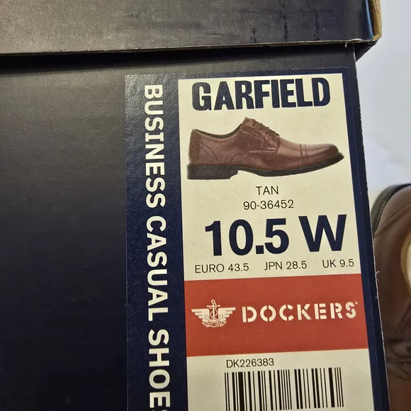 Dockers Men's Brown Leather Oxfords Wedding Business Casual Dress shoe - Picture 2 of 3